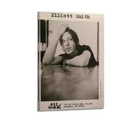 Elliott Smith Toile murale moderne avec cadre pour salon, chambre à coucher, 30 x 45 cm