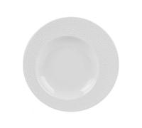 Assiette creuse Ellipse 23 cm (lot de 6) - Table Passion - Blanc - Porcelaine Blanc G