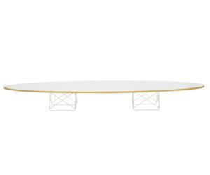 Elliptical Table ETR Table Eames / table basse Vitra HPL blanc, piétement blanc revêtu par poudre - 4055737295720