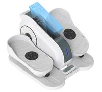 Elliptique de bureau - SPORTNOW - avec écran LCD, télécommande - 10 vitesses réglables - silencieux et portable - blanc