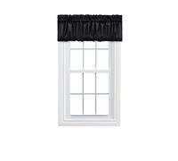 Ellis Curtain Stacey Cantonnière en Forme de Ballon Transparent Noir 152,4 x 38,1 cm