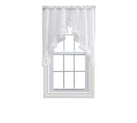 Ellis Curtain Stacey Guirlande à Volants Blanc 152,4 x 96,5 cm