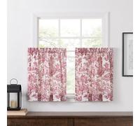 Ellis Curtain Victoria Park Rideaux sur Mesure en Toile Rouge 172,7 x 76,2 cm
