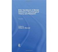 Ellis Handbook of Mental Deficiency Psychological Theory and Research Ellis Handbook of Mental Deficiency Psychological Theory and Research (Auteur)