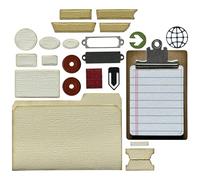 Ellison Sizzix Thinlits 666876 Lot de 24 matrices de découpe - Vault remarquable par Tim Holtz