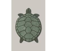 Ellos Home Tapis de Bain Lazy en Forme de Tortue, Collection Staycation, décoration pour la Salle de Bain, Coton Durable, certifié Oeko-TEX® Standard 100, Vert, 75 x 98 cm