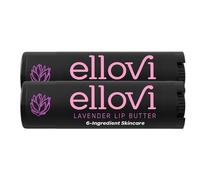 Ellovi Baume naturel pour les lèvres - Lavande - Si pur que vous pouvez le manger - Fabriqué uniquement avec 6 ingrédients végétaliens - Soin hydratant pour les lèvres pour hydrater toute la journée