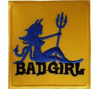 ELLU Bad Girl Patch Fer Coudre sur Veste Jeans Sac t-Shirt Diable Sexy brodé Badge