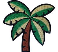 ELLU Le Fer de Palmier cousent sur la Broderie de Badge brodé de Plage de Vacances de Patch