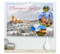 Ellwangen - Jagst im Ostalbkreis (hochwertiger Premium Wandkalender 2027 DIN A2 quer), Kunstdruck in Hochglanz: Das goldene Dreieck der Ostalb: Das ... und die geschichtsträchtige Altstadt.