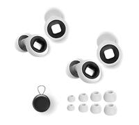 ellyan Bouchons d’oreilles moto, -27 dB 2 paires de bouchons d'oreilles anti-vent réutilisables- Protection auditive optimale et sommeil paisible - Inclus 8 embouts tailles variées XS/S/M/L