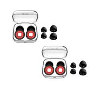 Ellyan Bouchons D’oreilles Moto - Bouchons d'oreille 2 Paires 27dB Pour Conduite, Travail, Nuit (Rouge)