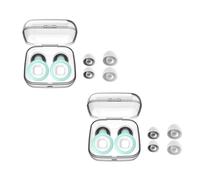 Ellyan Bouchons D’oreilles Moto - Bouchons d'oreille 2 Paires 27dB Pour Conduite, Travail, Nuit (Rouge-A)