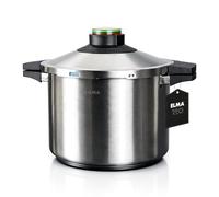 ELMA Autocuiseur 8 L Ø24 cm | Cocotte-Minute en Acier Inoxydable 18/10, Compatible Induction, 2 Modes de Cuisson, Triple Sécurité, Couvercle en Verre Inclus