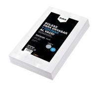 Elma Lot de 50 sacs de cuisson sous vide pour aliments avec technologie Line + | Sacs sous vide rayés pour conservation des aliments et sous vide | Sans BPA Nouvelle formule 15 x 30 cm