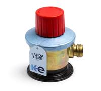 ELMA Régulateur de Gaz à Débit Libre pour Chalumeaux, Brûleurs & Soudeurs | Raccord Rapide Bouteille de Gaz | Clapet Anti-Retour 0,6 bar | Usage Extérieur Uniquement | Butane/Propane