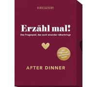 Elma Van Vliet Erzähl Mal! After Dinner : Das Fragespiel, das euch einander näherbringt | Kommunikationsspiel zum Thema Kochen und Essen, 3-8 Spieler | AB 8 Jahren
