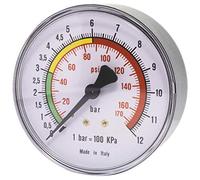 Elmag Air Comprimé Manomètre 0-16 Bar 63 mm avec filetage externe 1/10,2 cm à l'arrière, 42225