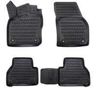 ELMASLINE Lot de Tapis de Sol en Caoutchouc 3D pour Ford Transit Connect 3 2022-2026 - Bord Haut - Accessoires