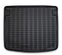 ELMASLINE 3D Tapis de Coffre pour VW Caddy 4 2015-2020 (ne Convient Pas à Maxi ou Life) | Bac de Coffre en Caoutchouc avec Bords Extra Hauts | Accessoires Auto