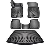 ELMASLINE 3D Tapis de Sol et Tapis de Coffre pour Ford Explorer 2023-2026 EV | Électrique Uniquement ! | Plancher de Chargement supérieur | Ne Convient Pas aux véhicules Hybrides Rechargeables !