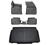 ELMASLINE 3D Tapis de Sol et Tapis de Coffre pour Opel Mokka-E Électrique à partir de 2021 (Plancher de Chargement inférieur) | Tapis de Voiture et Bac de Coffre | Accessoires Auto