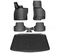 ELMASLINE 3D Tapis de Sol et Tapis de Coffre pour Seat/Cupra Ateca (2017-2025) Plancher de Chargement Standard encastré | Tapis de Voiture et Bac de Coffre | Accessoires Auto