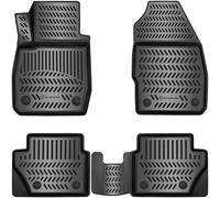 ELMASLINE 3D Tapis de Sol pour Ford Fiesta 7 (2017-2026) | Tapis de Voiture en Caoutchouc avec Bords Extra Hauts | Accessoires Auto