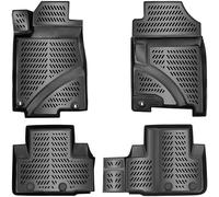 ELMASLINE 3D Tapis de Sol pour Honda CR-V 4 (2012-2017) | Tapis de Voiture en Caoutchouc avec Bords Extra Hauts | Accessoires Auto