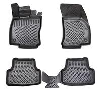 ELMASLINE 3D Tapis de Sol pour KIA Rio III 2011-2017 | Tapis de Voiture en Caoutchouc avec Bords Extra Hauts | Accessoires Auto
