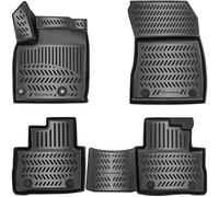 ELMASLINE 3D Tapis de Sol pour Nissan Qashqai à partir de 2021 (J12) | Essence | Ne rentre Pas dans E-Power | Tapis de Voiture en Caoutchouc avec Bords Extra Hauts | Accessoires Auto