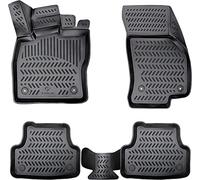 ELMASLINE 3D Tapis de Sol pour Smart FORFOUR 2014-2021 (W453) | Essence | Tapis de Voiture en Caoutchouc avec Bords Extra Hauts | Accessoires Auto