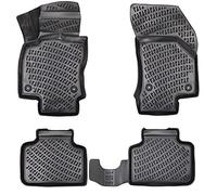Elmasline Ensemble de tapis de sol en caoutchouc design 3D pour Nissan MICRA V à partir de 2017 | Bord extra haut de 5 cm