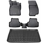 ELMASLINE Ensemble de tapis en caoutchouc 3D et bac de coffre pour BMW Série 2 Active Tourer à partir de 2022 (U06), accessoires pour coffre