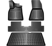 Elmasline - Ensemble de Tapis en Caoutchouc 3D et bac de Coffre pour Renault 5 E-Tech (R5) 2024-2026 (Fond de Charge Standard) | Accessoires pour Tapis de Coffre