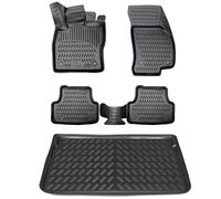 ELMASLINE Ensemble de tapis en caoutchouc 3D + tapis de coffre pour Opel Astra K à partir de 2015, berlines | Bord haut | Tapis de sol design