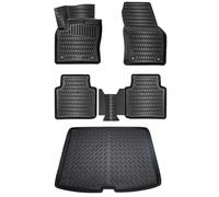 ELMASLINE Ensemble De Tapis En Caoutchouc Et Bac Coffre Pour SKODA KODIAQ