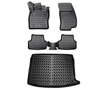 ELMASLINE Jeu de tapis en caoutchouc 3D et bac de coffre pour Mercedes GLC (X253/C253) à partir de 2015