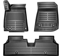 Elmasline Jeu de tapis en caoutchouc 3D pour KIA E-NIRO à partir de 2022 2ème génération EV électrique,Bord haut,Accessoires,Tapis de sol EL17125