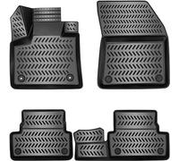 Elmasline Jeu de Tapis en Caoutchouc Design 3D pour Peugeot 3008 2 2017-2024 | Ne Convient Pas aux Hybrides Rechargeables | Tapis de Voiture en Caoutchouc avec Bords Extra Hauts | Accessoires Auto