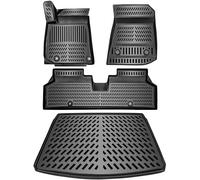 ELMASLINE Lot de tapis 3D et bac de coffre pour KIA NIRO EV SG2 (2022-2025) | Accessoires de plancher de chargement | Convient