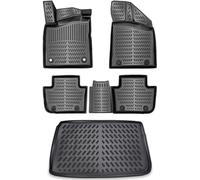 ELMASLINE Lot de tapis en caoutchouc 3D et bac de coffre pour MG4 - Sol de chargement variable - Position inférieure - (Luxury/Comfort/XPOWER/Trophy Extended Range Packages) - Accessoires de tapis de