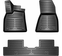 ELMASLINE Lot de tapis en caoutchouc 3D pour Nissan Micra VI à partir de 2026 | Bord extra haut - Tapis de sol