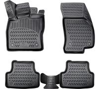 ELMASLINE Lot de tapis en caoutchouc 3D pour Poléstar 2 2020-2026 - Bord haut de 5 cm - Années de construction 2020, 2021, 2022, 2023, 2024 et 2025