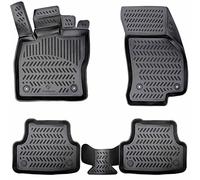 Elmasline Lot de tapis en caoutchouc design 3D pour Fiat 500 & 500C à partir de 2007 | Bordure extra haute de 5 cm.