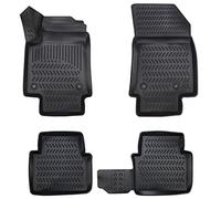 Elmasline Lot de tapis en caoutchouc, design 3D, pour Opel Crossland X année de construction à partir de 2017- Bord extra haut de 5 cm