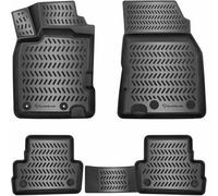 Elmasline Lot de tapis en caoutchouc design 3D, pour Renault Kadja, année de construction à partir de 2015, bord extra haut de 5 cm