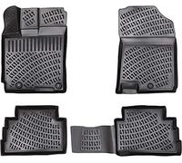 Elmasline Lot de Tapis en Caoutchouc Design 3D pour Toyota AURIS 2007-2012 | Bord Extra Haut de 5 cm