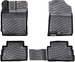 Elmasline Lot de Tapis en Caoutchouc Design 3D pour Toyota AURIS 2007-2012 | Bord Extra Haut de 5 cm