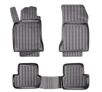 Elmasline Set de tapis en caoutchouc design 3D pour Mercedes CLA 2013-2019 | Bord extra haut de 5 cm